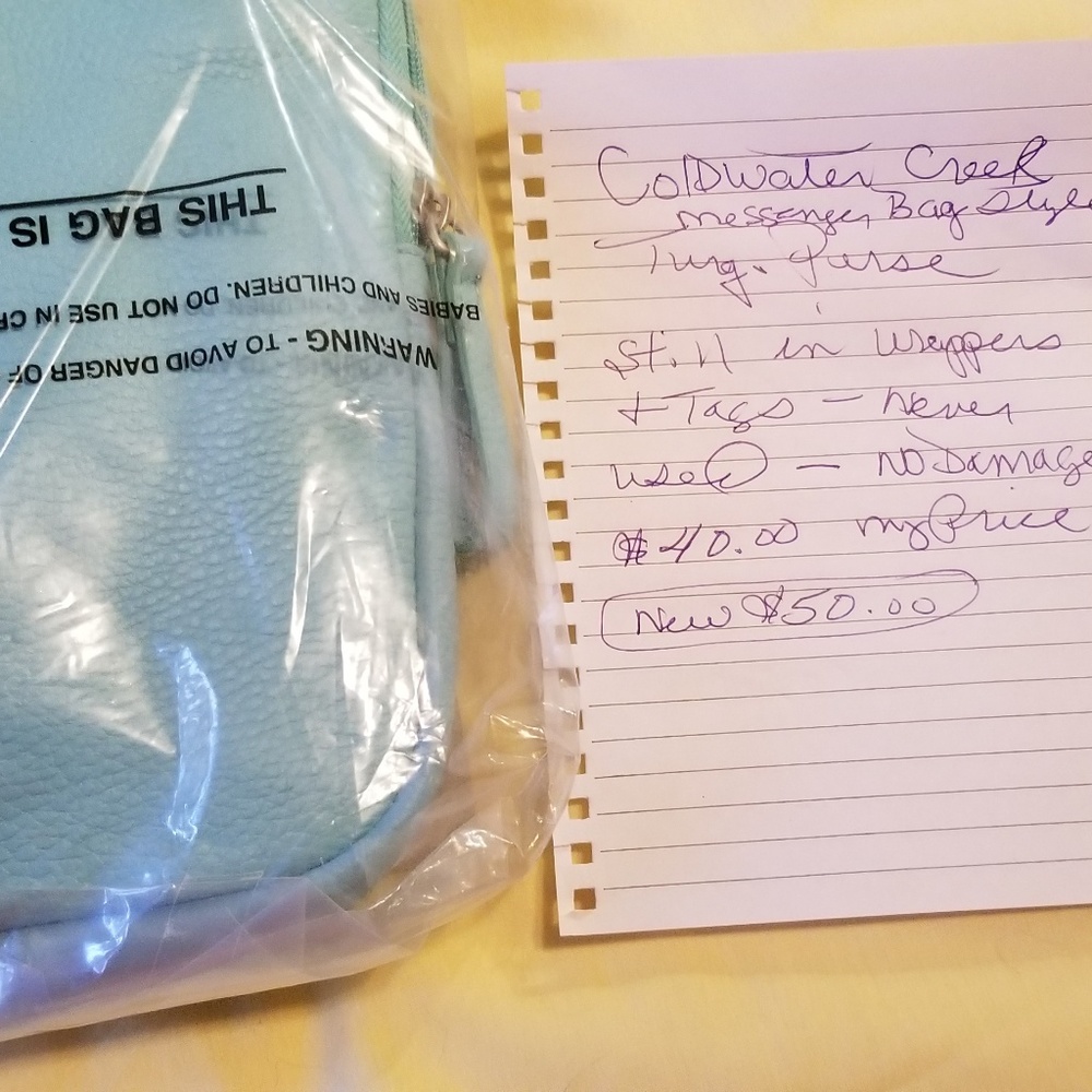 Cold water creek messenger bag